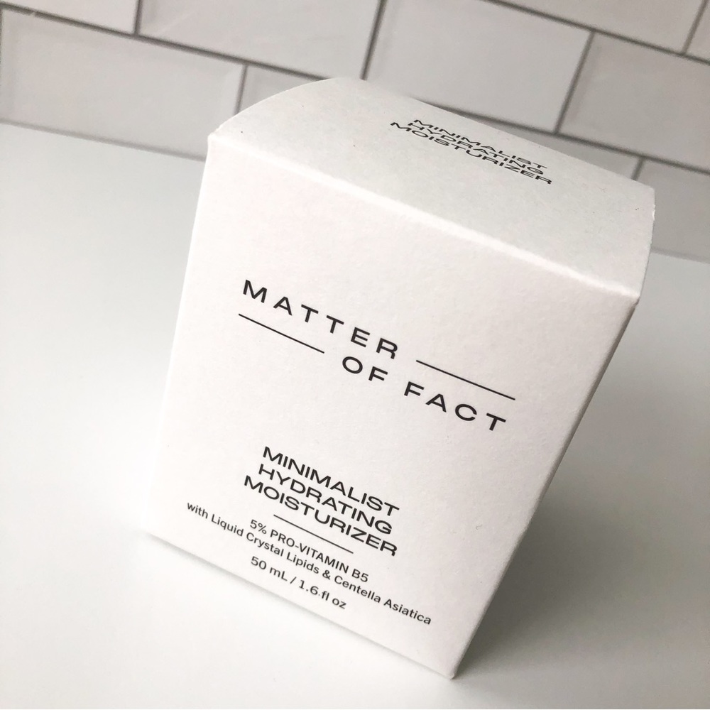 Matter Of Fact 🤍 Minimalist Hydrating Moisturizer